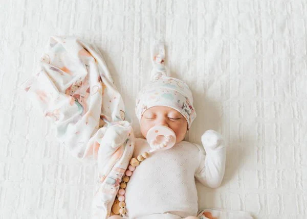 Copper Pearl - Top Knot Baby Hat - Image 3